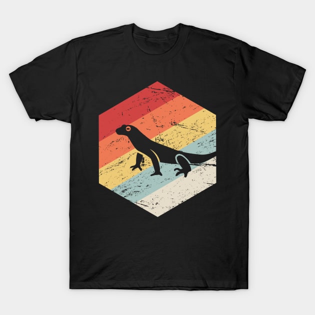 Retro Vintage Lizard Salamander Icon T-Shirt by Wizardmode